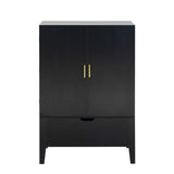 ZUN Lockers,side cabinets,Wine Bar Cabinet,Liquor Storage Credenza,Sideboard with Wine Racks & Stemware W679P151545