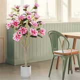 51" Artificial Magnolia Tree With 18 Magnolia Flowers 55616831