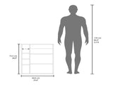 Medicine Cabinet, 1 Door, 7 Shelves, White B097P369426
