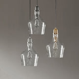 Auburn Bell Shaped Glass Pendant B03597665