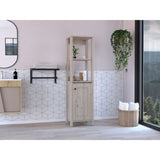 St. Clair Linen Cabinet, Two Interior Shelves, Two Open Shelves, Single Door B200P188850