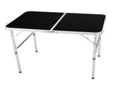 3ft Aluminum Alloy Folding Table Black 94753941