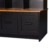 U-Can Modern Hall Tree with Entryway Bench, 3 Shelves and Drawers, 40.2'' Wide Hall Tree with N724P264680B