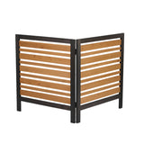 2-Panel Outdoor Air Conditioner Fence Screen, Outsideood Privacy Fence, Backyard Garden Patio 38" W2640P290610