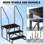 ZUN Swimming Pool Ladder Above Ground, RV Steps with Handrail, Heavy Duty Pool Step Hot Tub Steps, 660 26229620