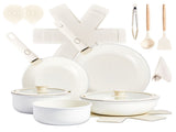 19-Piece Cookware Set, 5 Pots and 2 Lids, Removable Handles, Non-Stick Aluminum Pots and Pans, 91408712