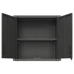 ZUN Metal Wall-Mounted Tool Storage Cabinet with 2 Locking Door 1 adjustable Shelf 1 Opened Drawer for 75192914