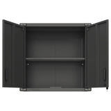 ZUN Metal Wall-Mounted Tool Storage Cabinet with 2 Locking Door 1 adjustable Shelf 1 Opened Drawer for 75192914