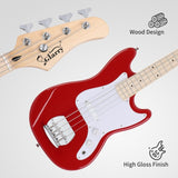 4 String 30in Short Scale Thin Body GB Electric Bass Guitar with Bag Strap 72743126
