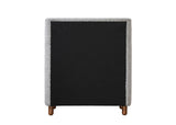 Grey 4-Drawer Upholstered Chest B062P209026