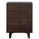 ZUN Solid Wood spray-painted drawer dresser bar,buffetware cabinet lockers buffet server console 69379452