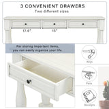 Console Table 63" Long Console Table with Drawers and Shelf for Entryway, Hallway, Living Room 75394692