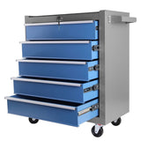 ZUN High Capacity Rolling Tool Chest with Wheels and Drawers, 5-Drawer Tool Storage Cabinet 55581857