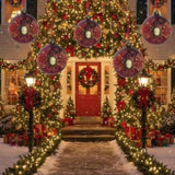 6PCS Set 3.9" Christmas Ball Ornaments Holiday Decor for Xmas Tree Hanging Party Decorations Festive 87147602