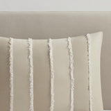 King/Cal King 3 Piece Striped Cotton Duvet Cover Set B035P217805