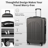 Luggage Set of 3, ABSPC Hardside Suitcase Sets with TSA Lock 4 Spinner Wheels, Lightweight Trolley 76862452