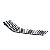 2 PCS Set Outdoor Lounge Chair Cushion Replacement Patio Seat Cushion BLACK-WHITE Stripe Sale to 68957994