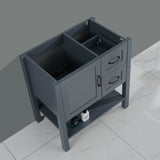 30in Gray Bathroom Vanity w/ Mirror and Top Only W122346708