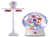 5 FT Christmas Street Lamp Post with Ferris Wheel Snow Globe Lantern, Color Light, Snowfall & Music, 28778664