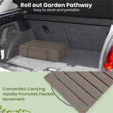 8 Ft gray outdoor garden walkway 95" x 17" x 0.5" 88582944