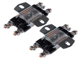 Set of 2 Solenoid Fit for Yamaha G1 Gas Golf Cart 12V 6 Terminal 12 Volt 100A 2-Cycle Gas 94880707