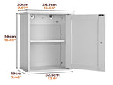 White P2 MDF painted cabinet, 34.6*20*50cm, single door with one shelf, bathroom vanit 12340414