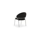 Ruby Modern & Contemporary style chair made with Metal & Steel Legs in Black Color B009P241745