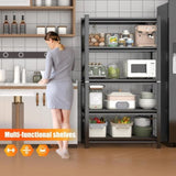 5-Layer Metal Storage Rack, Adjustable Height Storage Rack, 2000 Pound Load, Suitable For Garages, 09966431