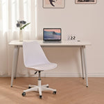 ZUN Armless Office Chair,Ergonomic Small Computer Desk Chair with Wheels,Adjustable Rolling Chair, 16344787