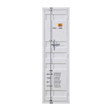 White Wardrobe with Full-length Container Lock B062P185726