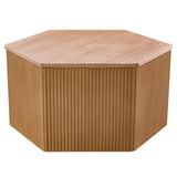 Fluted Hexagon Coffee Table B035129481