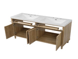60 Inch Bathroom Vanity with Double Sink , Large Storage Space with 2 Tip-Out Trays / 00545657