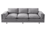 Modern 3-seater Sofa 79.5" Sofa Couch Upholstered Sofa with Dual-layer Seat Cushions for Living N763P351754R