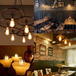 ZUN Edison Bulb LED Light Vintage Style Lighting Filament Lamp E26 Warm white 6Pack 12915650