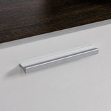 20 minutes quick assembly brown simple modern TV stand with the toughened glass shelf cabinet W67943610