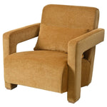 ZUN Mirod Sleek Right-Angle Armrests, Ergonomic Lumbar Support, Square Wooden Block Legs, Inclined Seat N760P193221G