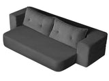 Modern Corduroy Floor Convertible Sofa Bed Folding Sleeper Couch with High-Density Foam Mattress No W6182P567302