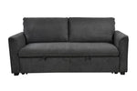 ZUN 78 Inch 3 in 1 Convertible Sleeper Sofa Bed, Modern Fabric Loveseat Futon Sofa Couch w/Pullout Bed, W1417131880