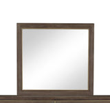 Mirror, No Assembly Required, Sandblasted Walnut Finish B108P163875