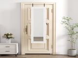 Solid Wood Jewelry Armoire Organizer Cabinet with Full-Length Mirror, 47.5x14.3 in Wall-Mounted W2640P454224