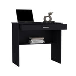 ZUN 80 C Writting Desk, Compact Workstation with Drawer and Lower Shelf B200P173209