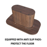 63 " MDF New Brown Style Dining Table and Regular Edge Table, 4-8 Person Dining Table, Vertical 56102959