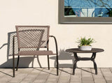Cast Aluminum Outdoor Side Table, Anti-Rust Outdoor Round End Table, Patio Coffee Bistro Table for 65174540