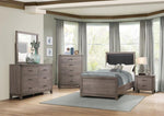 ZUN Industrial Design Brownish Gray Finish Dresser of 6 Drawers Premium Melamine Modern Bedroom B011P156154