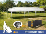 10x30ft Outdoor Pop Up Canopy, Portable Instant Canopy Tent with 8 Sidewalls for Outdoor Events 10270298