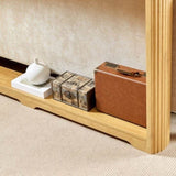 70.1"corrugated texture storage table for entranceways, narrow wooden console sofa table, can be W1162P339115