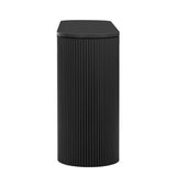 U_STYLE Curved Design Console Table with Unique Vertical Stripe Design ,Suitable for Living N711P205935B