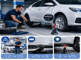 6 Ton Jack Stands, Heavy Duty Steel Car Jack Stand Pair, Adjustable Height Vehicle Support Jacks for 93813513
