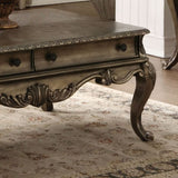 Vintage Oak Sofa Table with Bottom Shelf B062P209111