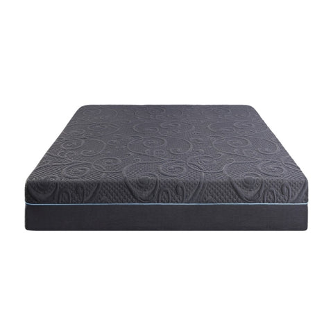 ZUN 11-inch Eastern King Bed Mattress Gel-Infused Memory Foam Hybrid Mattress, Dark Gray, Mattress in a B011P212567